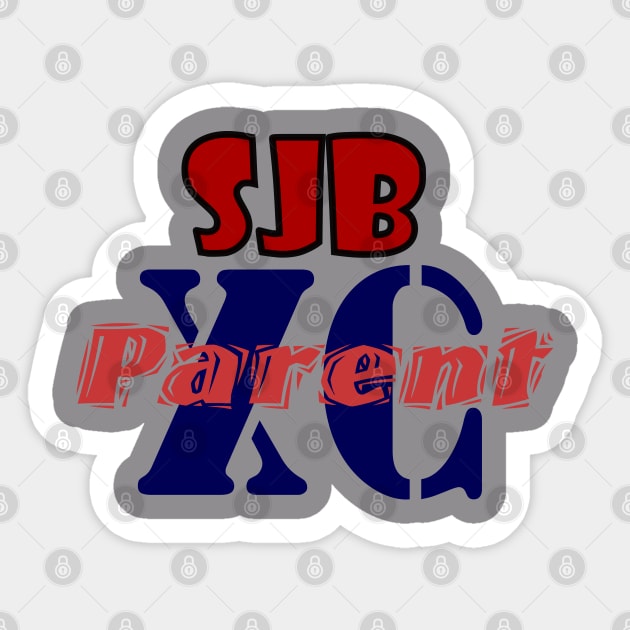 SJB XC Parent Sticker by Woodys Designs